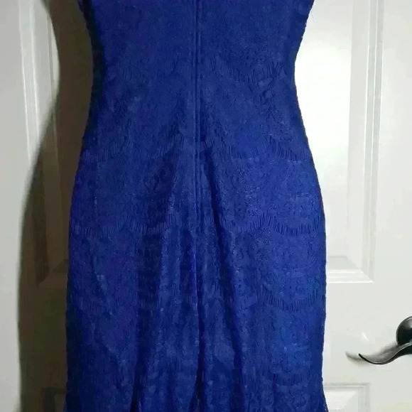 Royal Blue Lace Gown - Picture 10 of 15